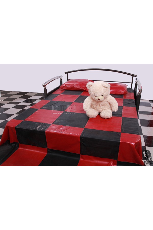 Checkered Rubber Bed Sheet